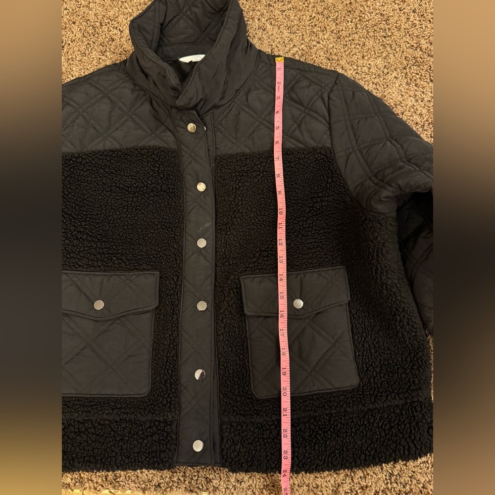 Time and Tru Black Quilted Jacket - Picture 7 of 7